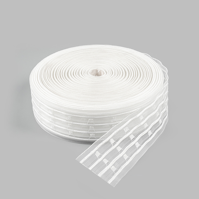 شريط ستائر نايلون بأربعة أسلاك وثلاثة جيوب